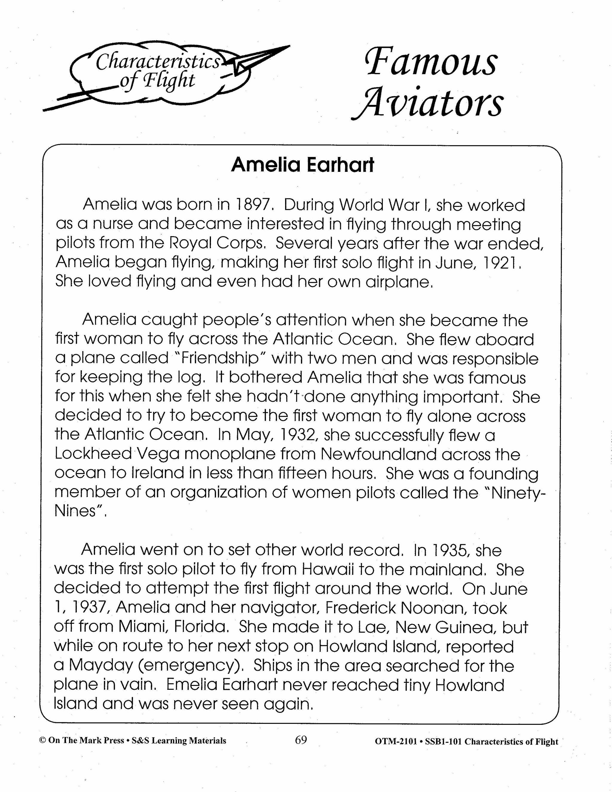 Characteristics of Flight Grades 4-6