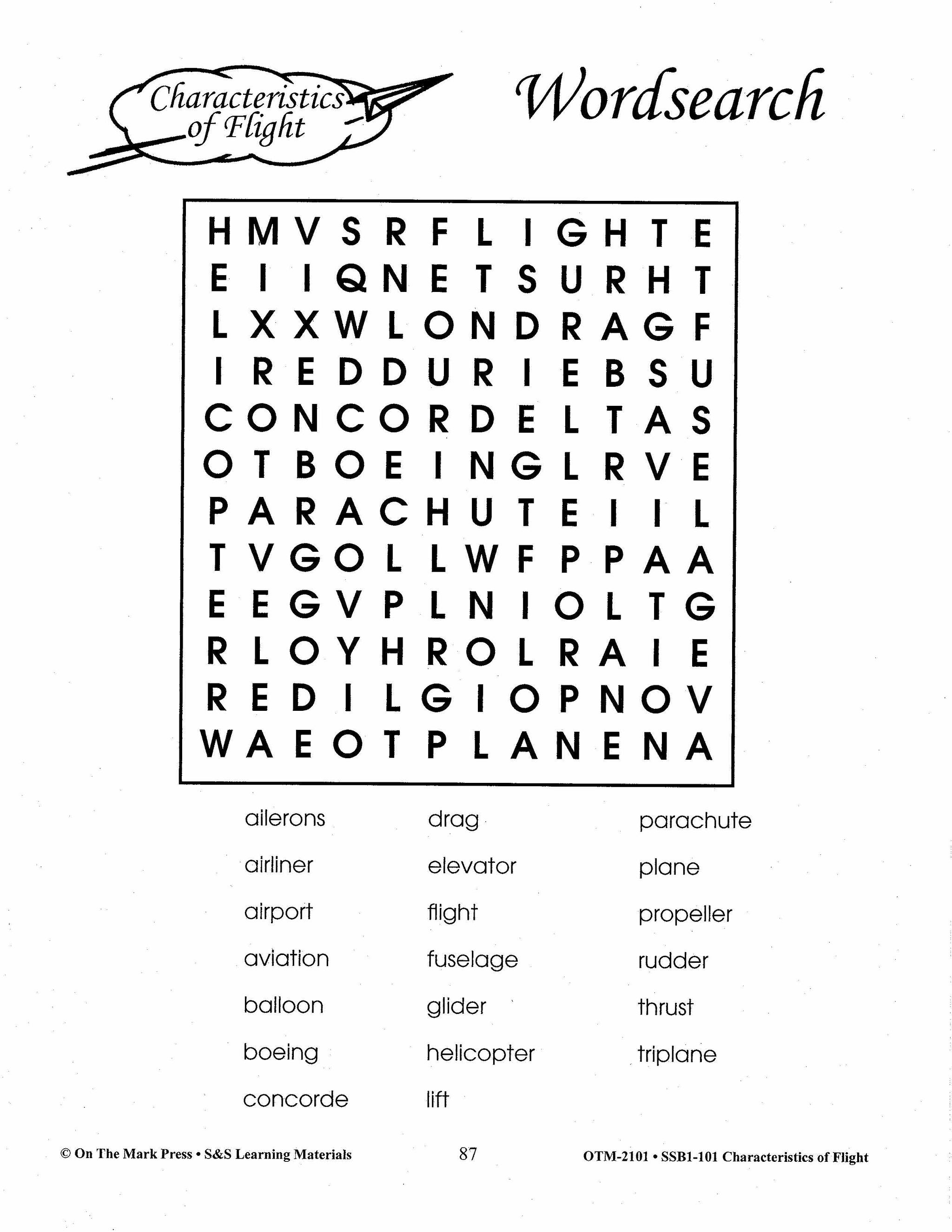 Characteristics of Flight Grades 4-6