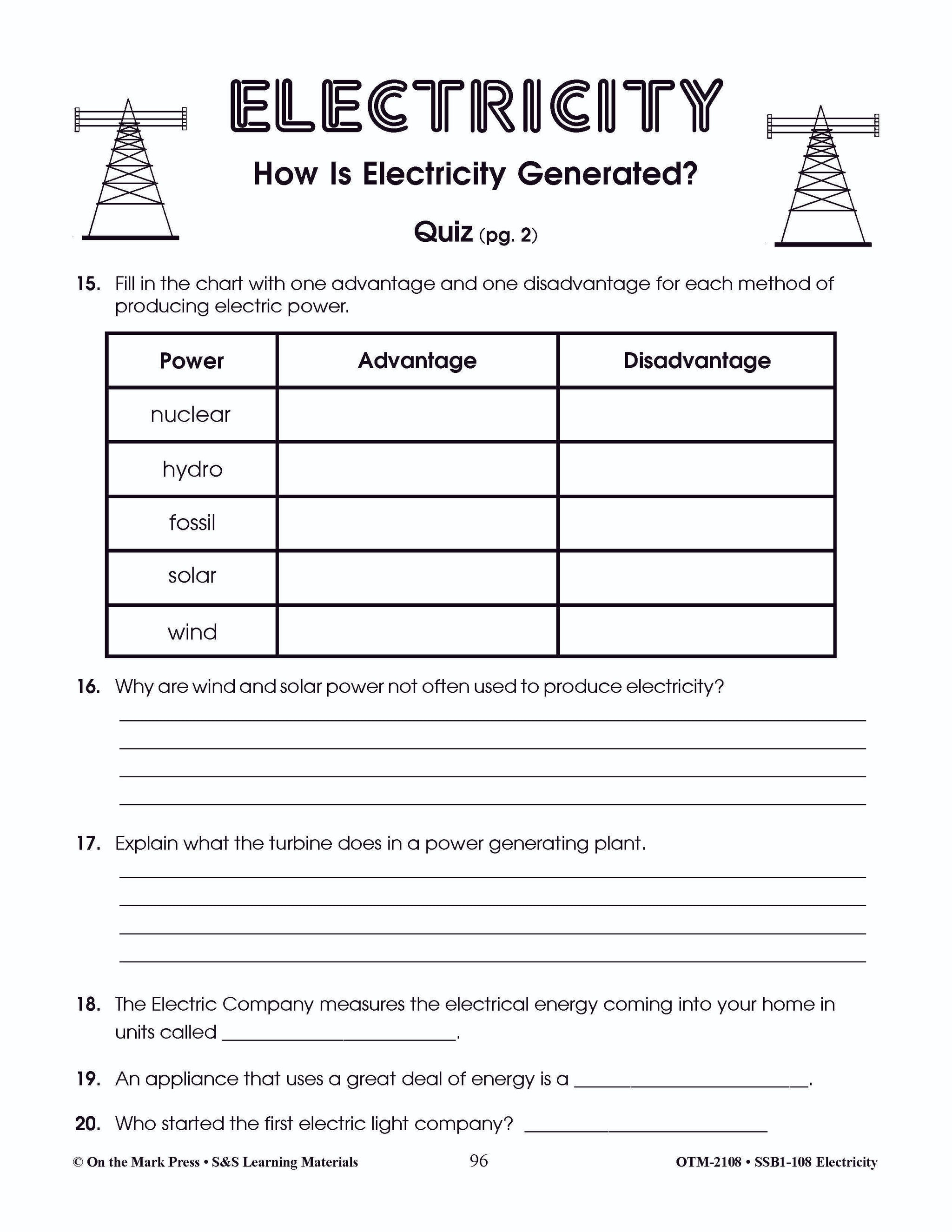 Electricity Grades 4-6