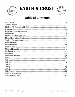 Earth's Crust Grades 6-8