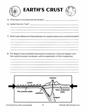 Earth's Crust Grades 6-8