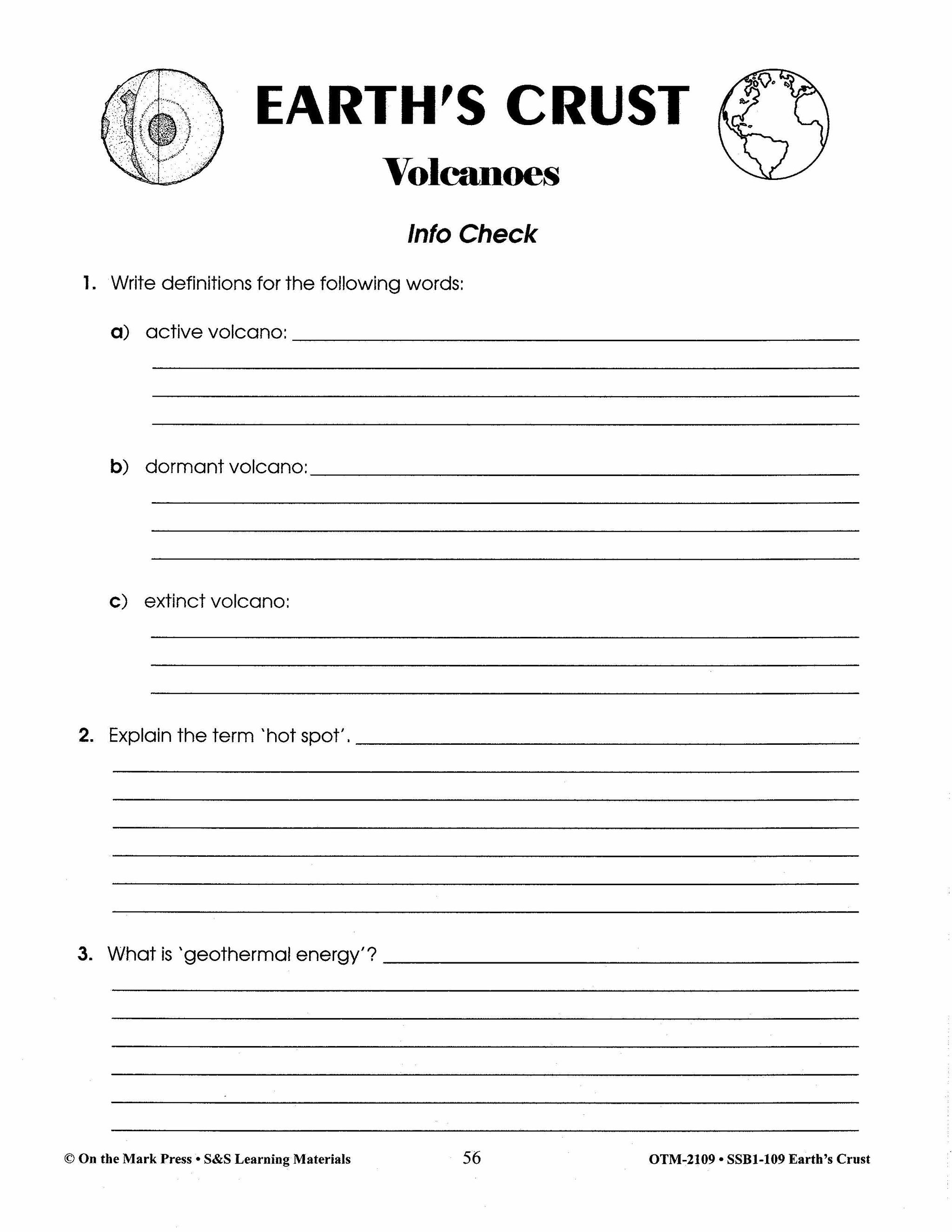 Earth's Crust Grades 6-8