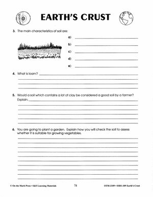 Earth's Crust Grades 6-8