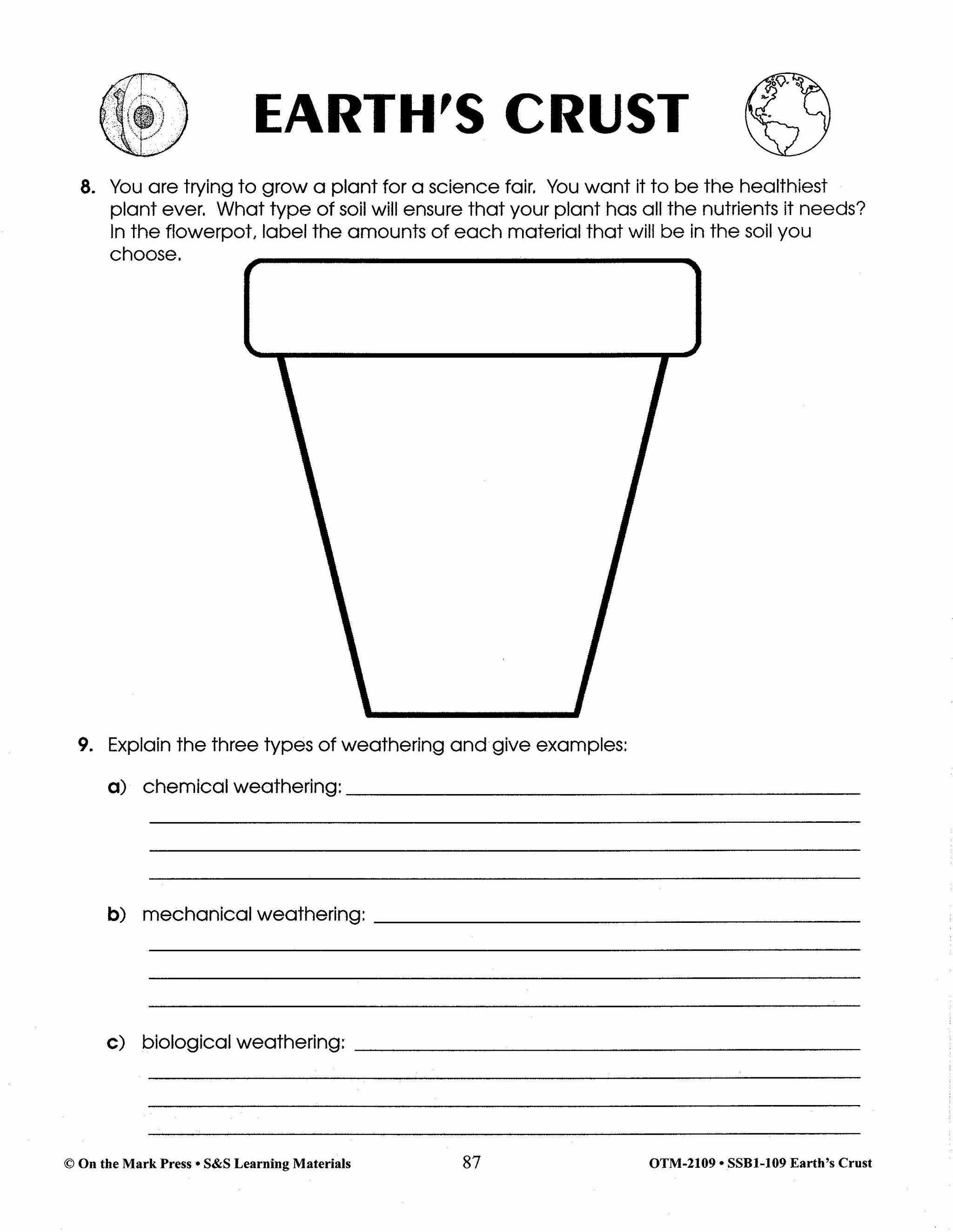 Earth's Crust Grades 6-8