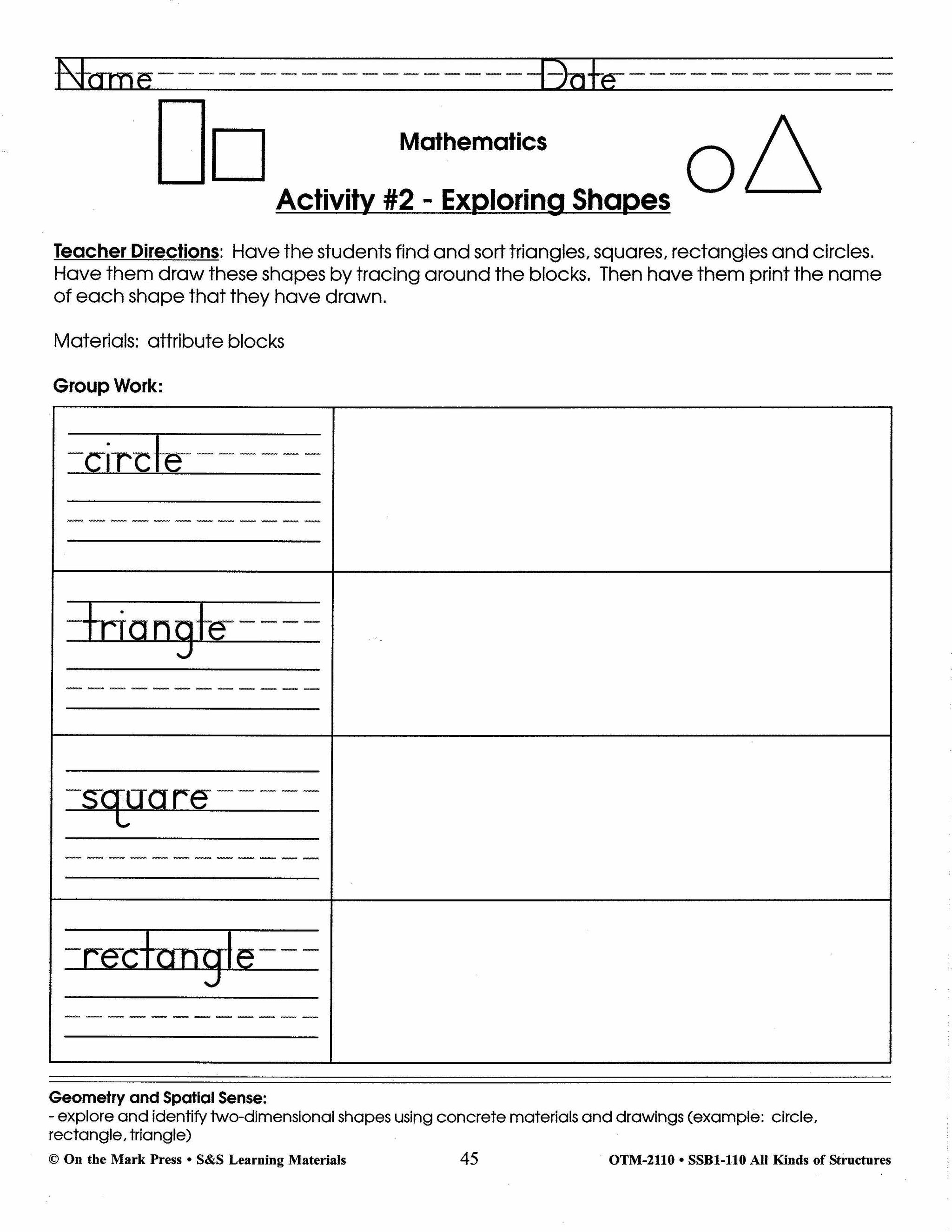 All Kinds of Structures Grade 1