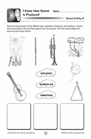 Light and Sound Lessons and Experiments Grades 4-6