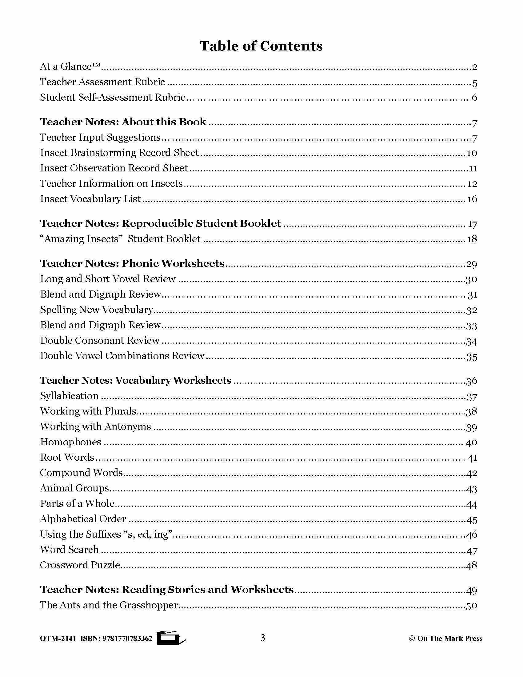 Amazing Insects Reading Worksheets and Cross - Curricular Activities Grades 4-6