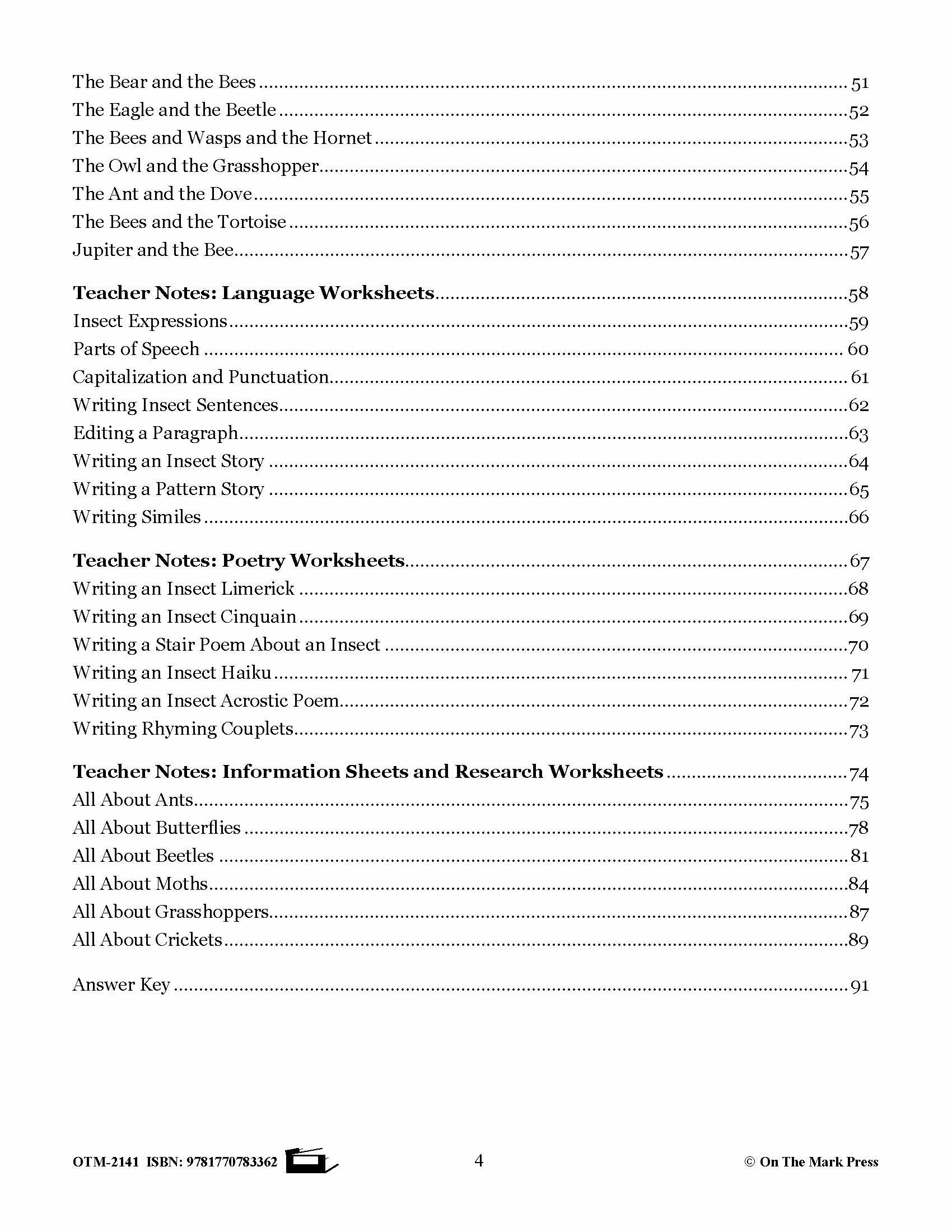 Amazing Insects Reading Worksheets and Cross - Curricular Activities Grades 4-6