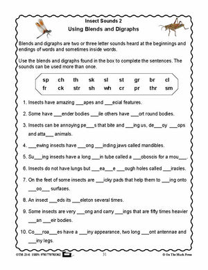 Amazing Insects Reading Worksheets and Cross - Curricular Activities Grades 4-6