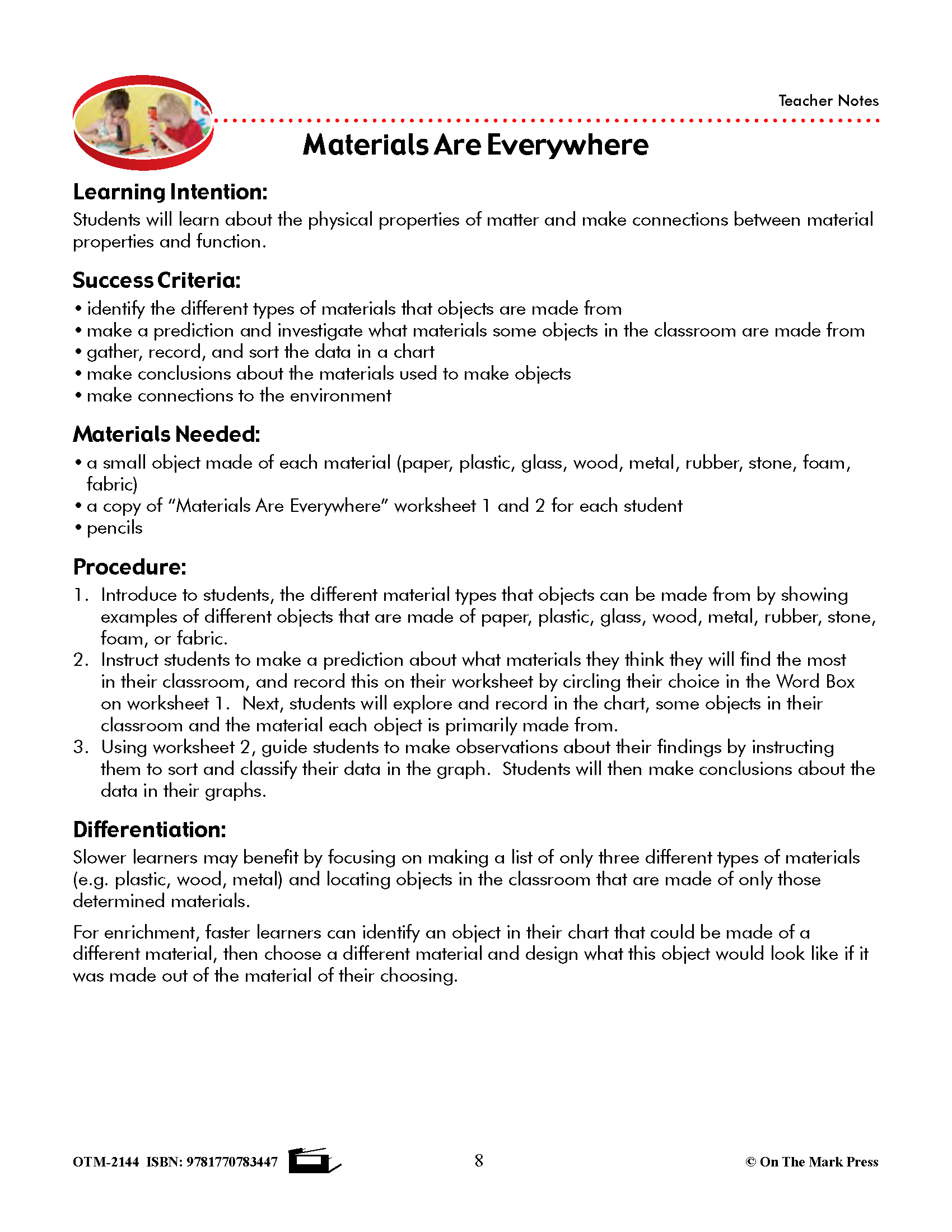 Ontario 2022 Grade 1 Science Curriculum Savings Bundle! - A Full Year of Lessons!