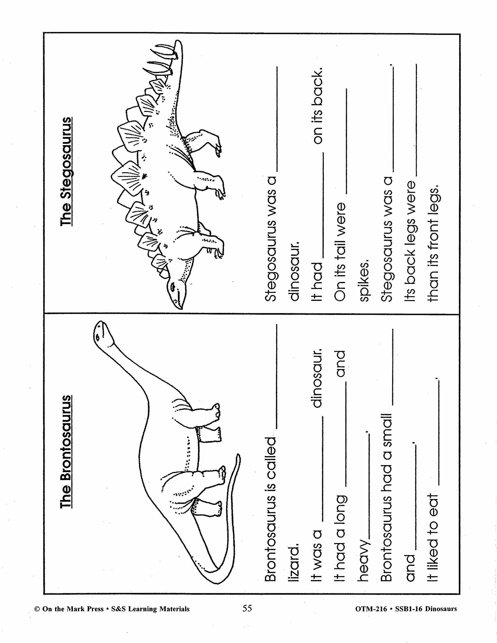 Dinosaurs Grade 1