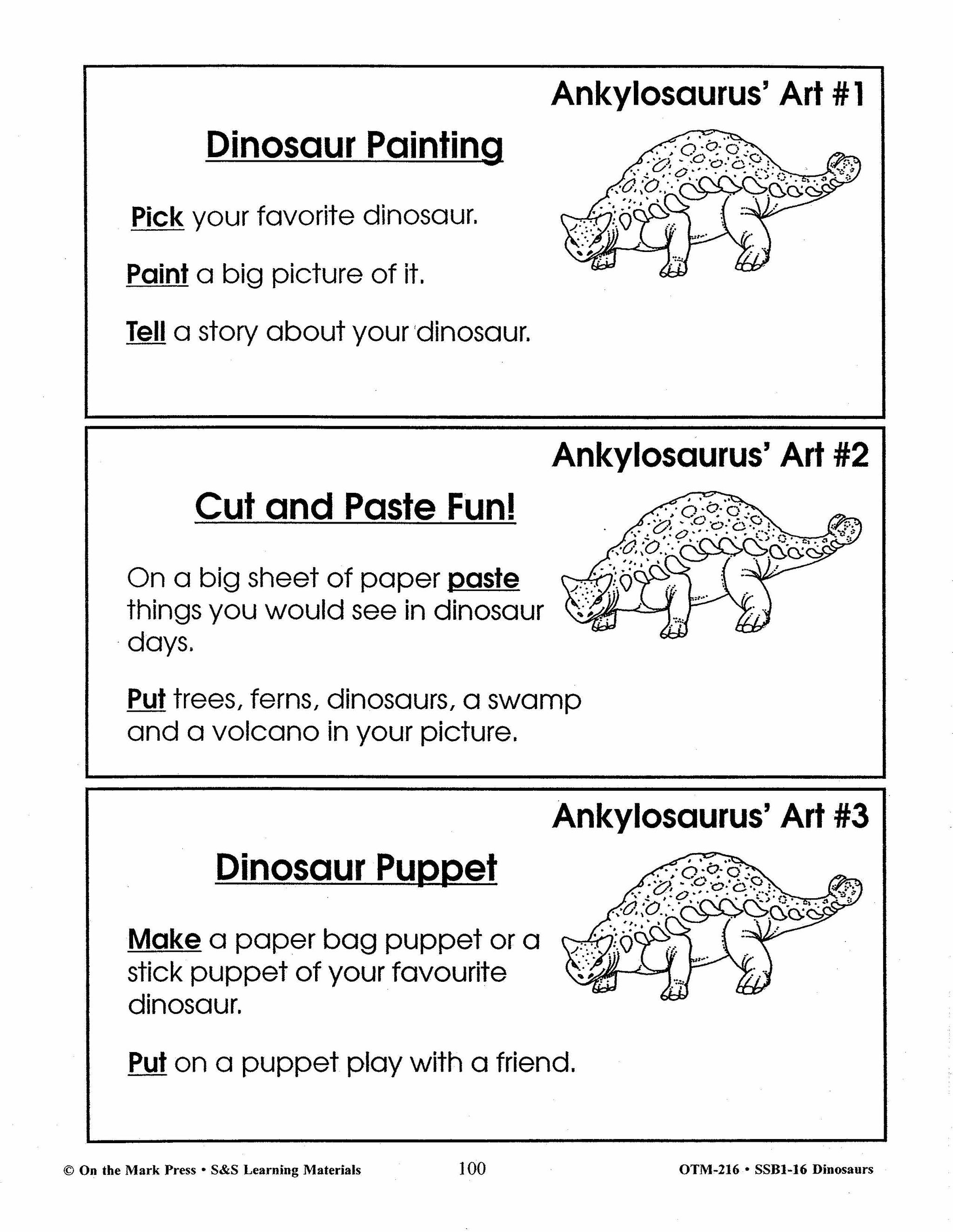 Dinosaurs Grade 1
