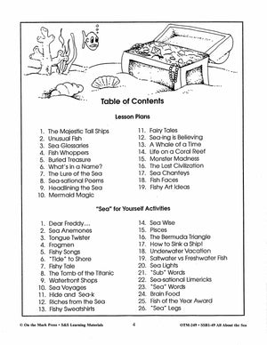 All About the Sea Grades 4-6