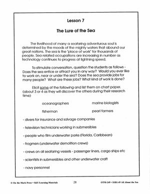 All About the Sea Grades 4-6