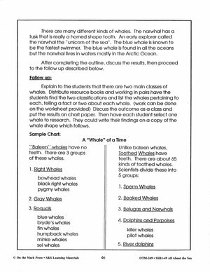 All About the Sea Grades 4-6