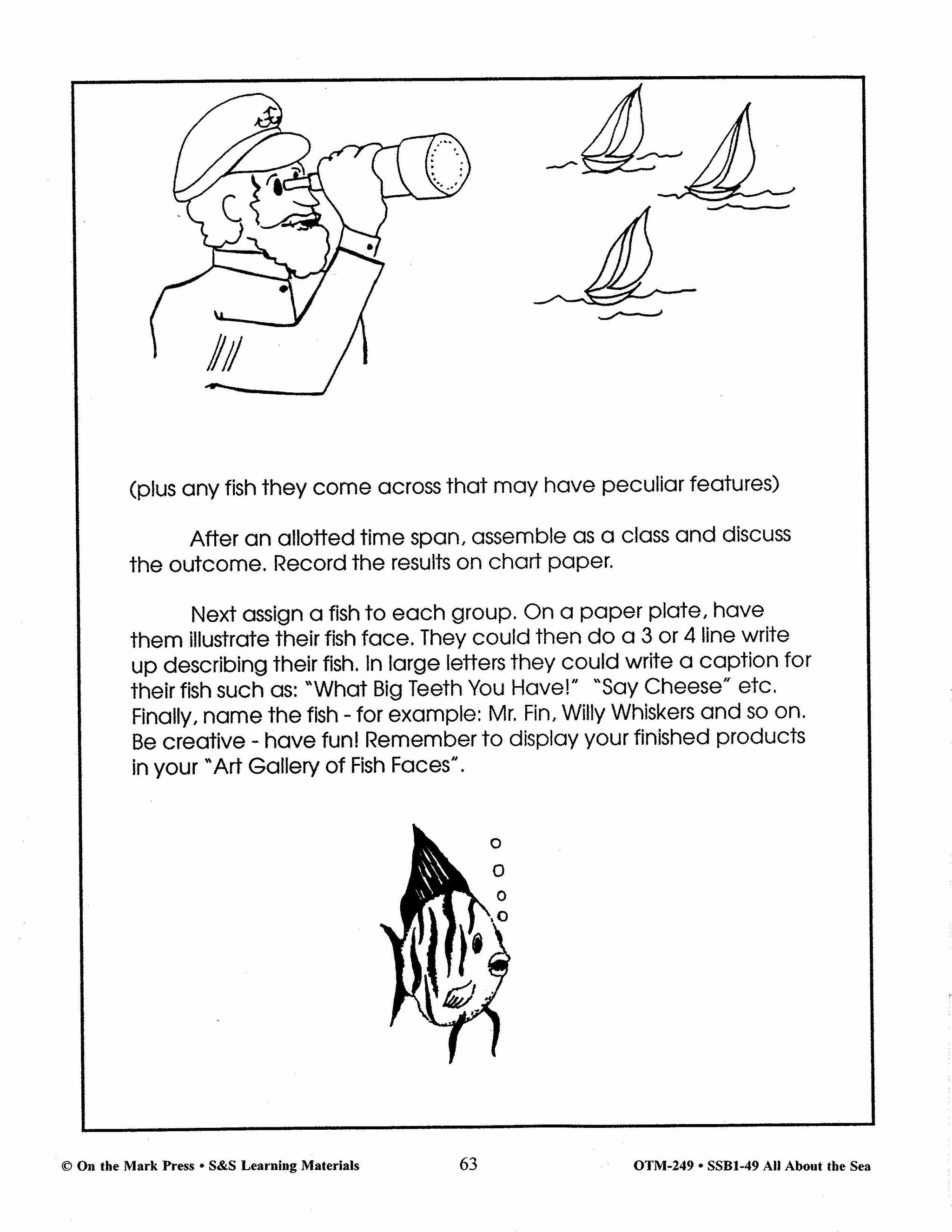 All About the Sea Grades 4-6