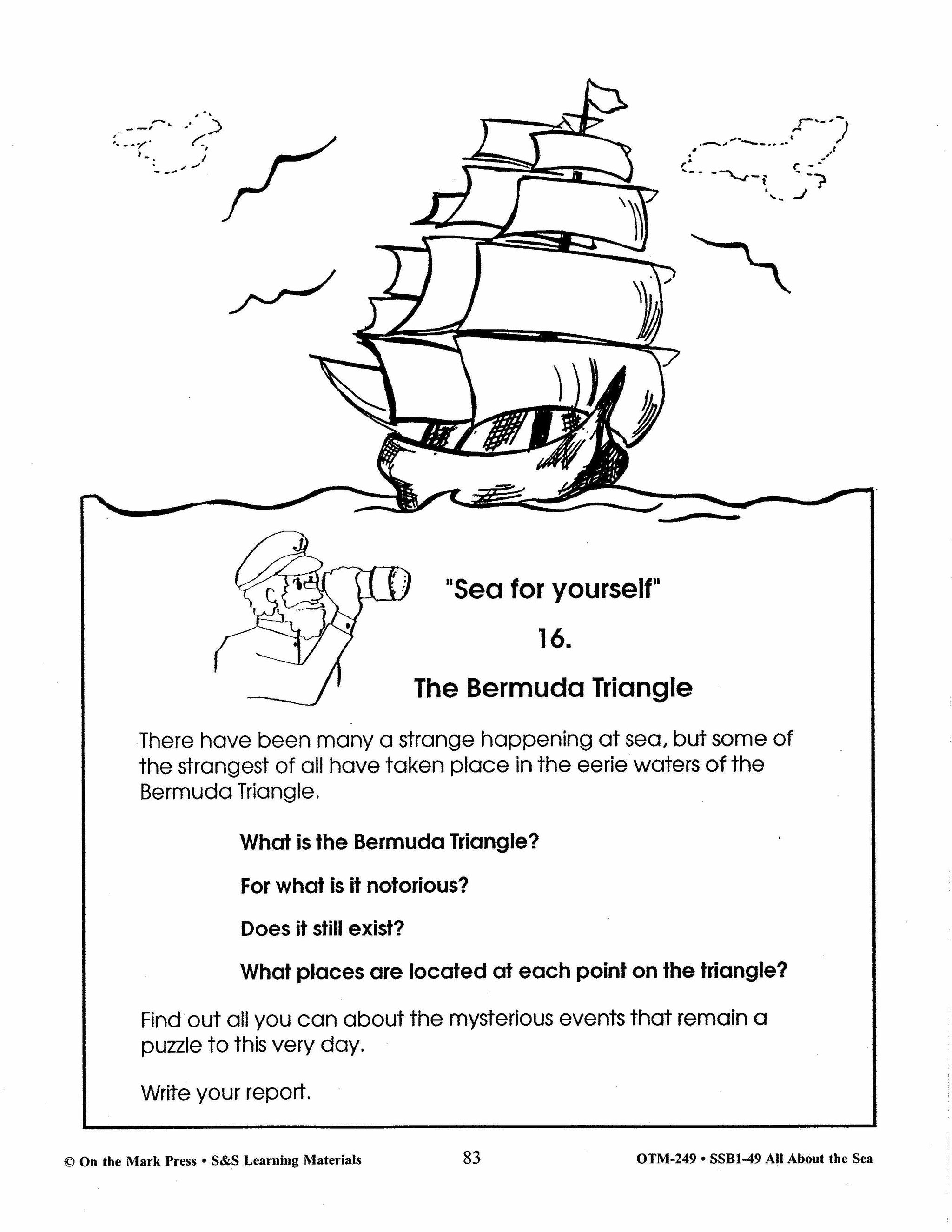 All About the Sea Grades 4-6