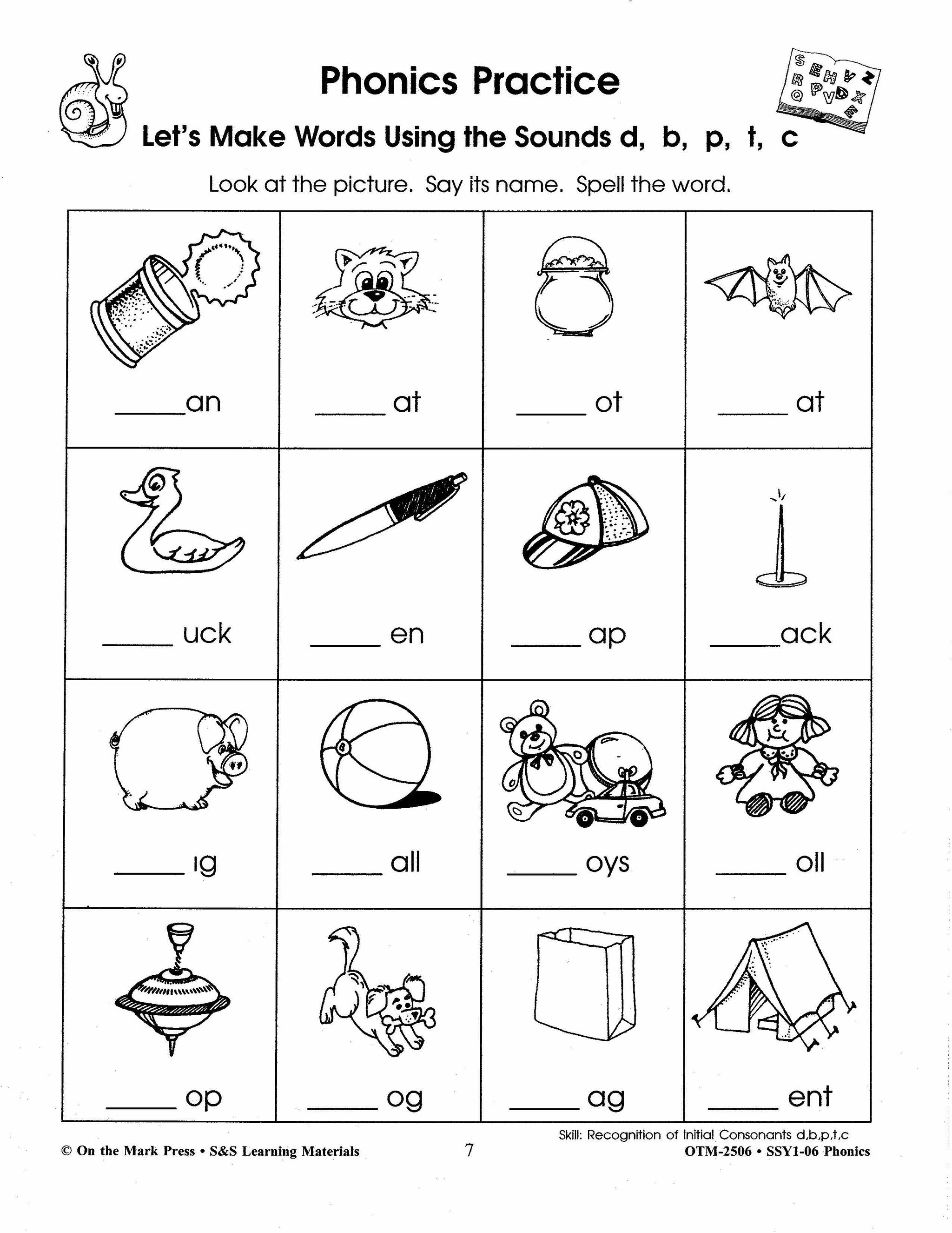 Phonics Practice Workbook Grades 1-3