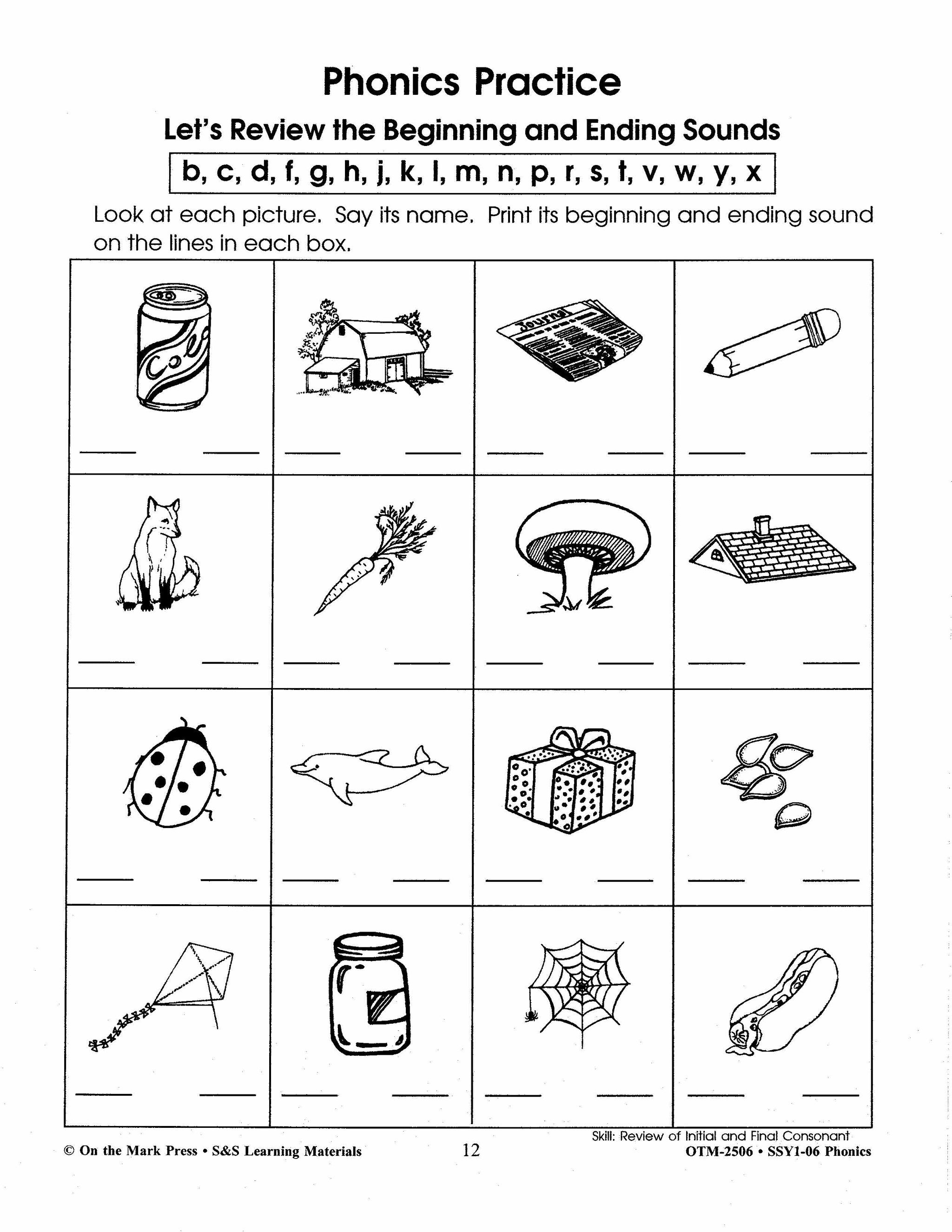 Phonics Practice Workbook Grades 1-3