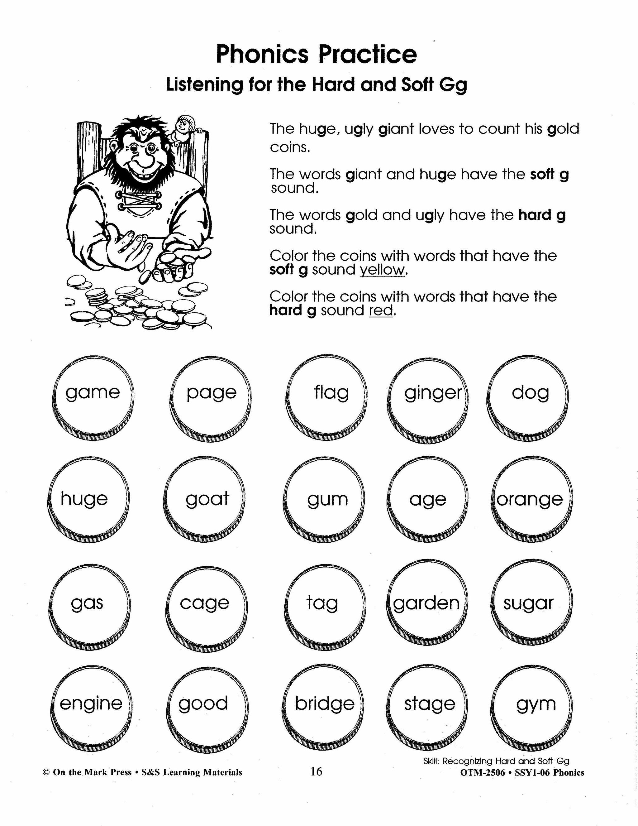 Phonics Practice Workbook Grades 1-3