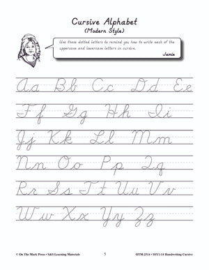 Handwriting Cursive - Modern Style Gr. 1-3: Build Their Skills Workbook