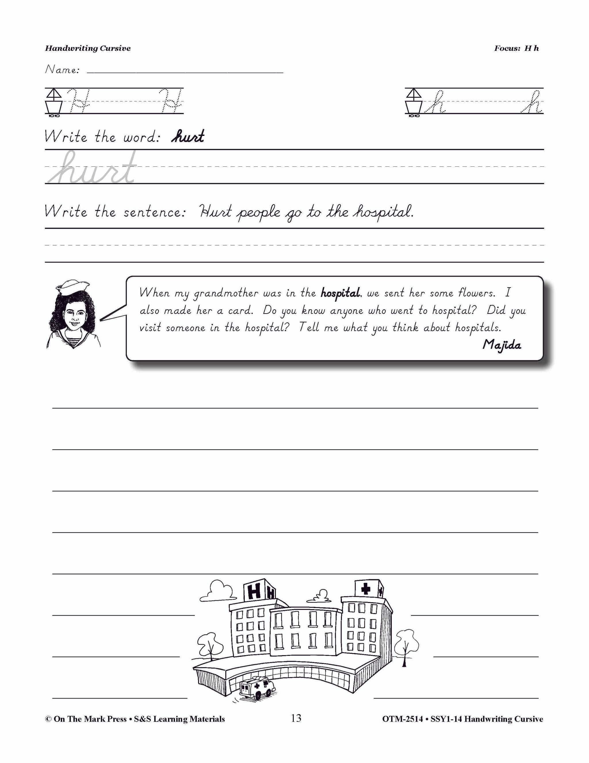 Handwriting Cursive - Modern Style Gr. 1-3: Build Their Skills Workbook