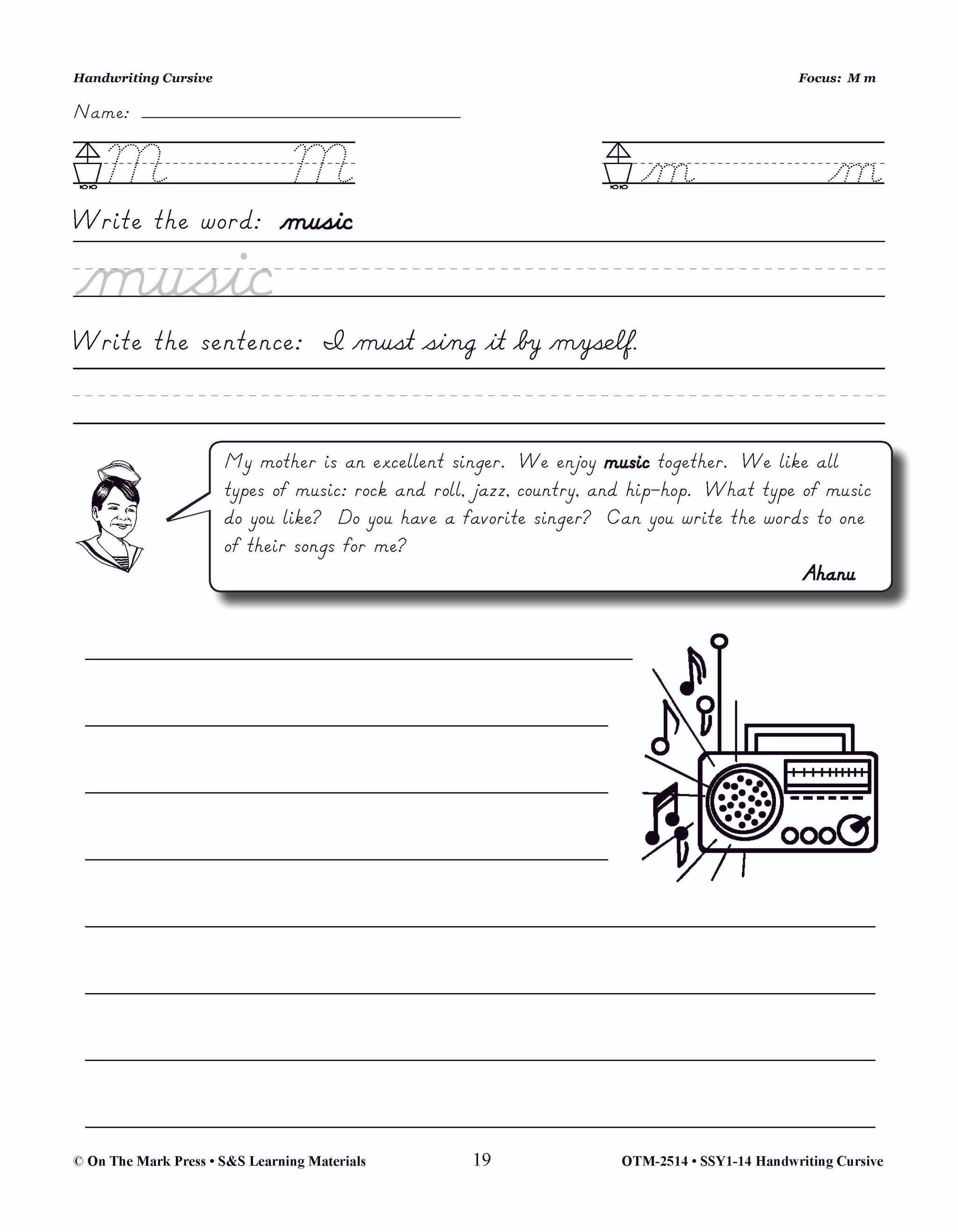 Handwriting Cursive - Modern Style Gr. 1-3: Build Their Skills Workbook