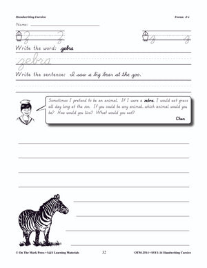 Handwriting Cursive - Modern Style Gr. 1-3: Build Their Skills Workbook