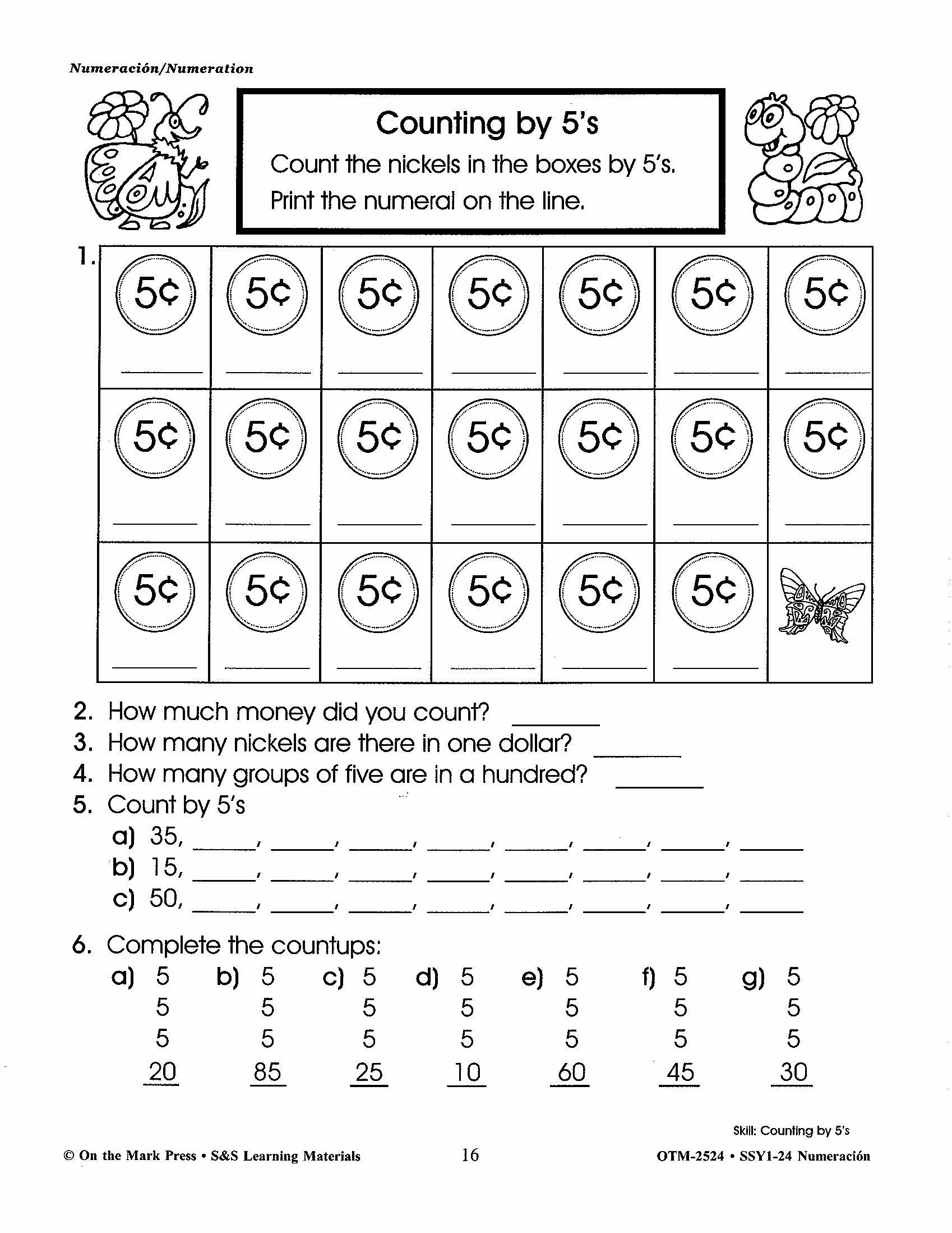 Numeracion/Numeration - A Spanish and English Workbook Grades 1-3