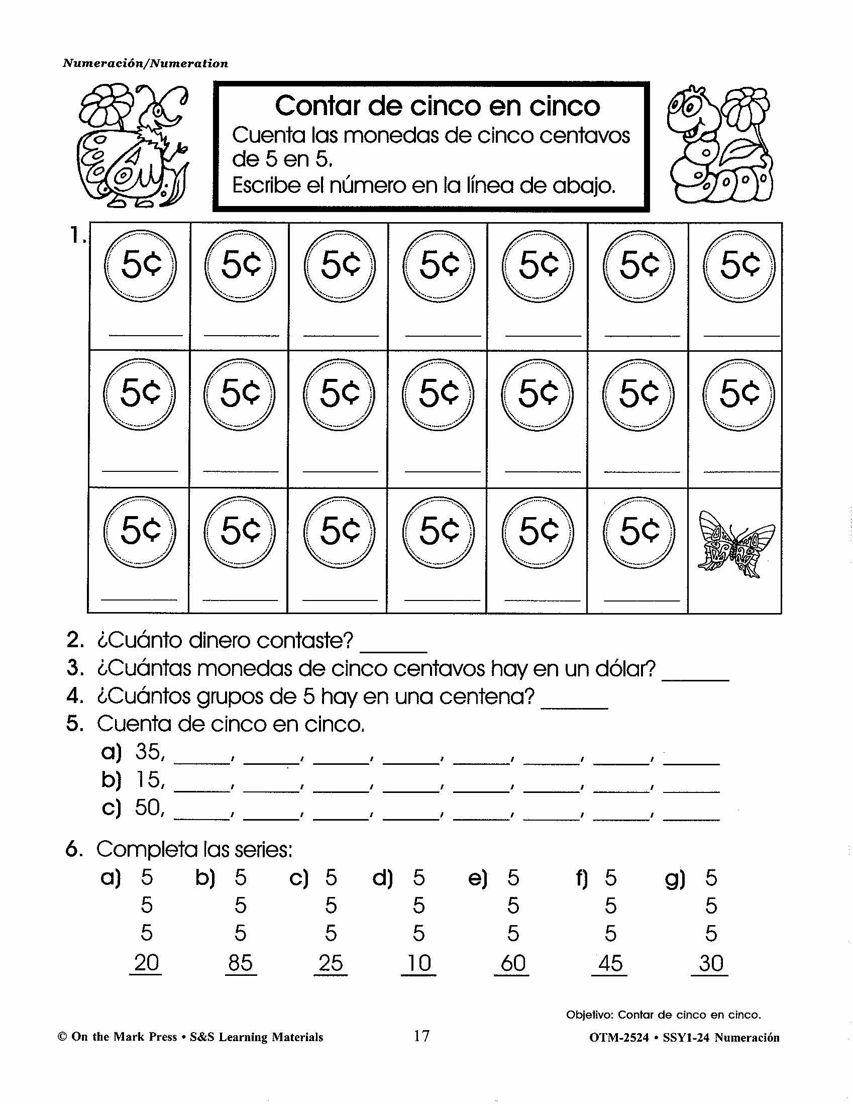 Numeracion/Numeration - A Spanish and English Workbook Grades 1-3