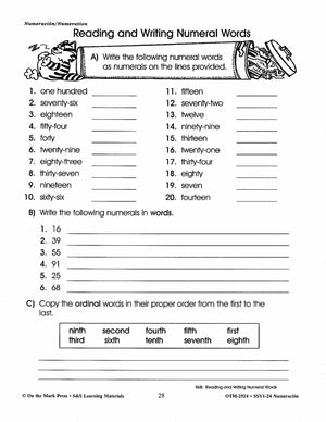 Numeracion/Numeration - A Spanish and English Workbook Grades 1-3