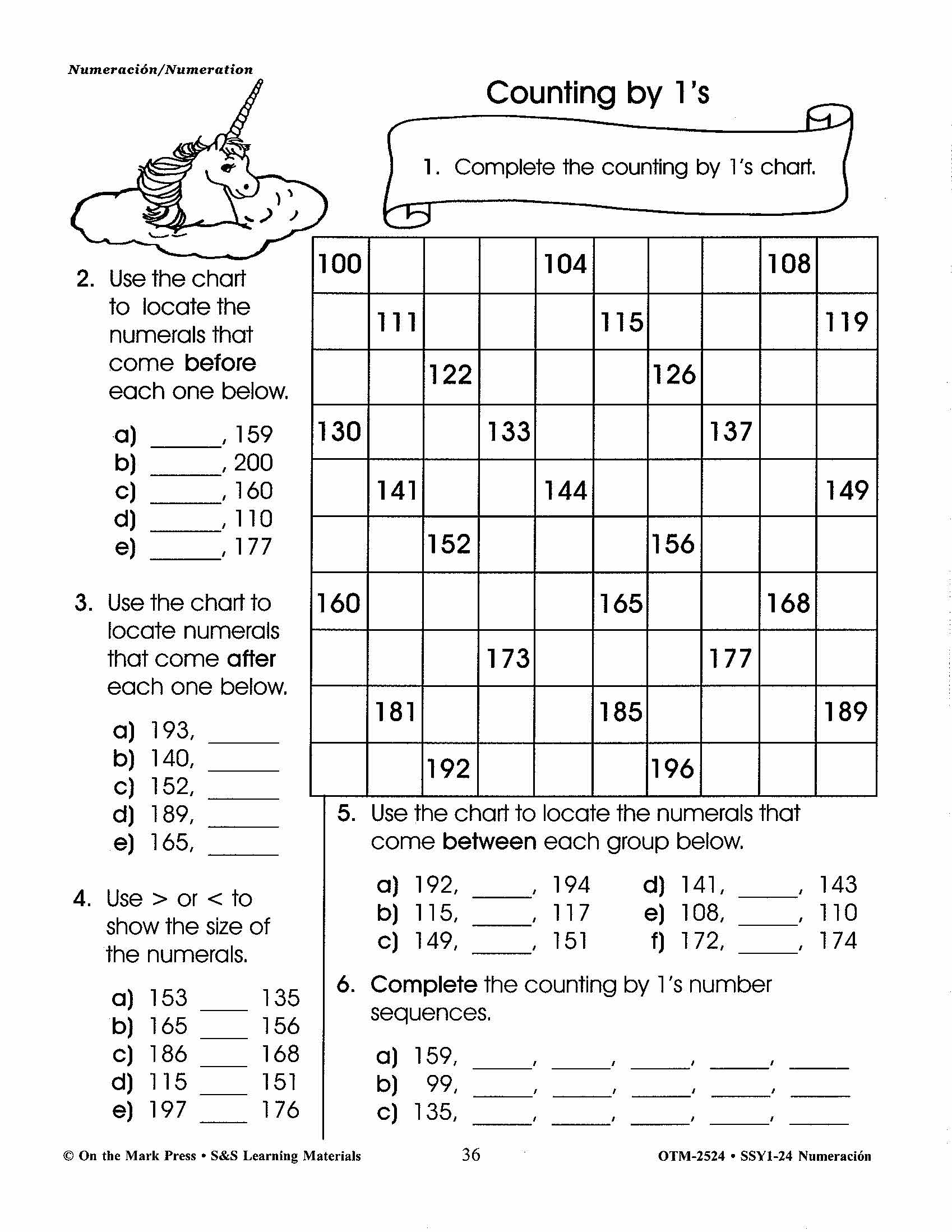 Numeracion/Numeration - A Spanish and English Workbook Grades 1-3