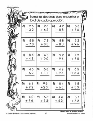 Adición/Addition - A Spanish and English Workbook Grades 1-3