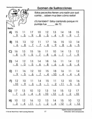 Sustracción/Subtraction   - A Spanish and English Workbook Grades 1-3