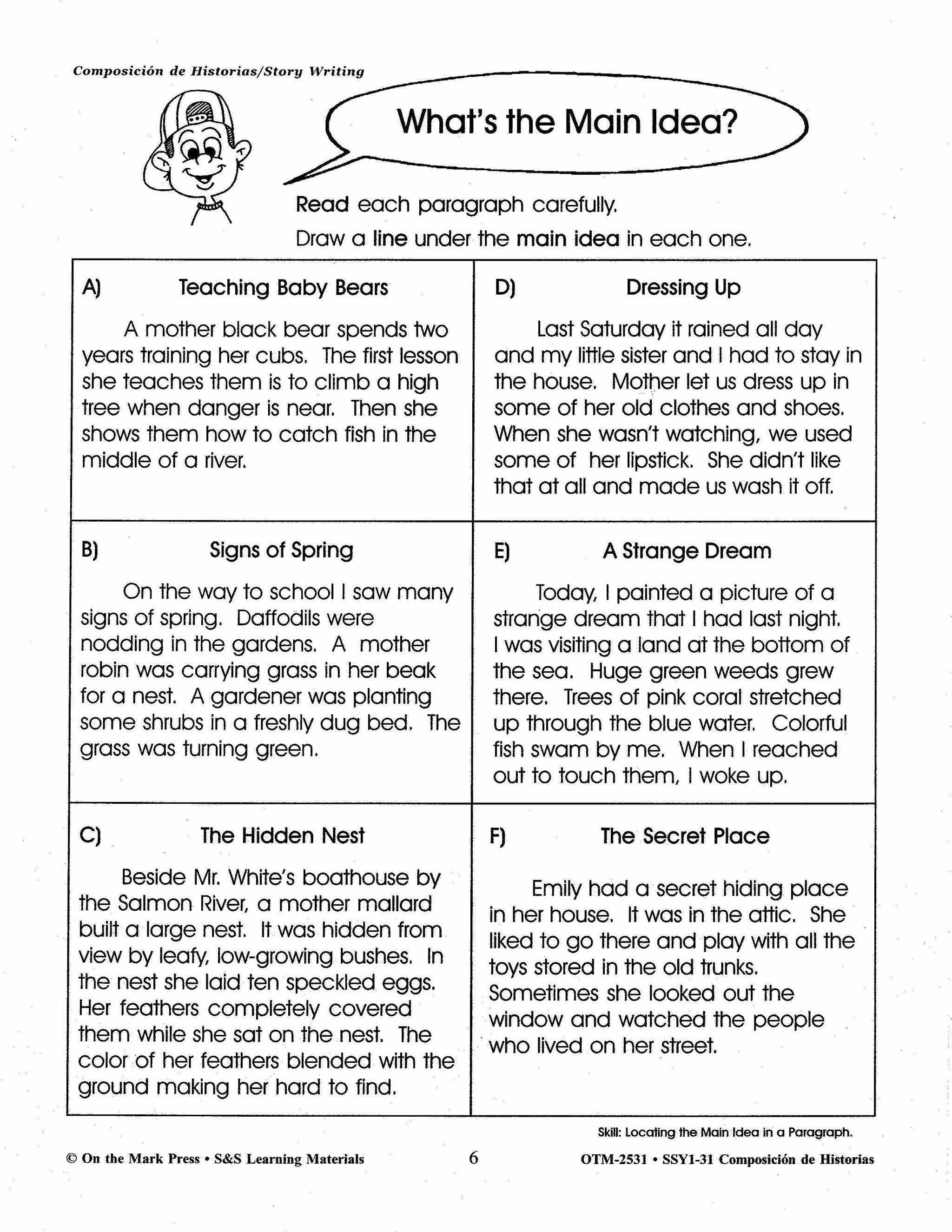 Composicion de Historias/Story Writing Gr. 1-3 A Spanish and English Workbook