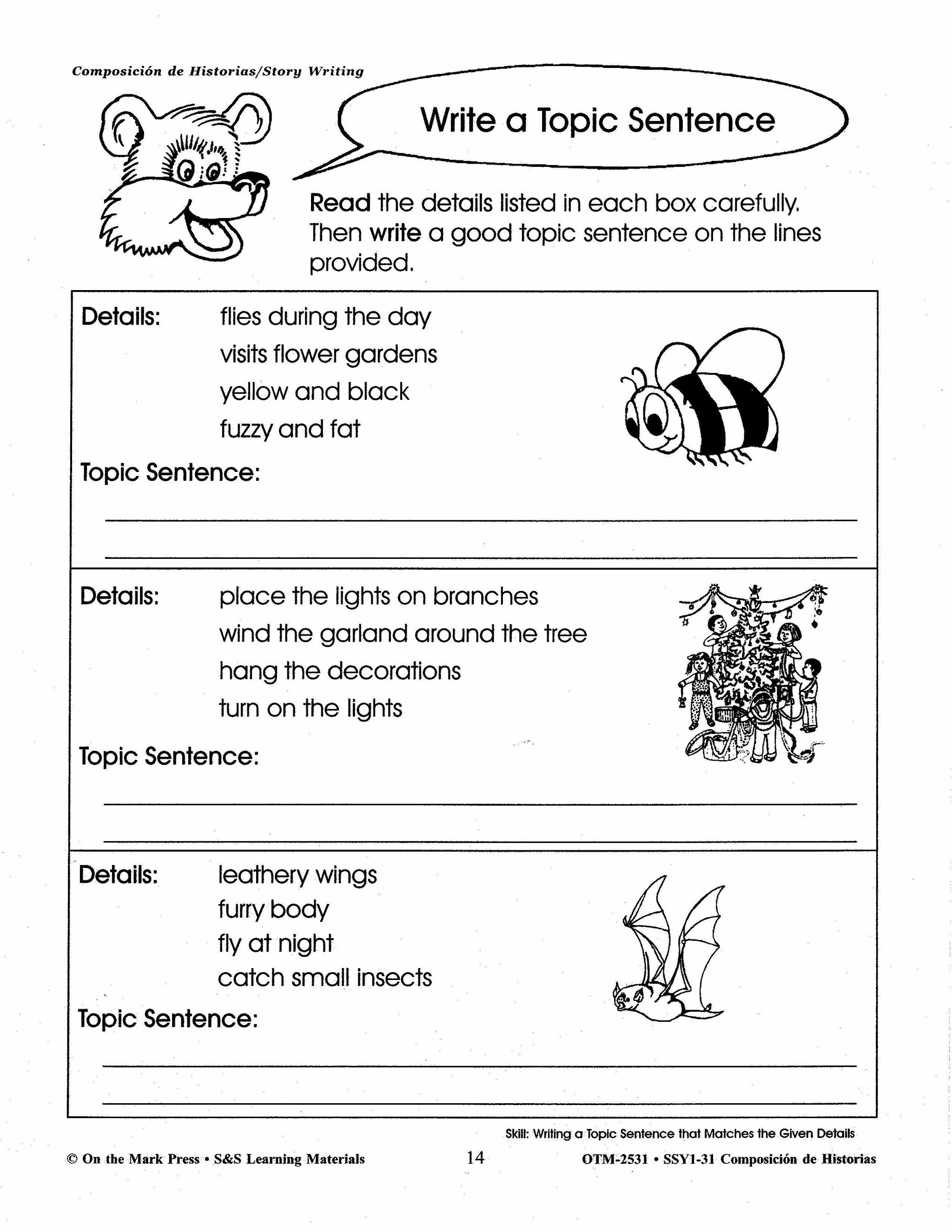 Composicion de Historias/Story Writing Gr. 1-3 A Spanish and English Workbook