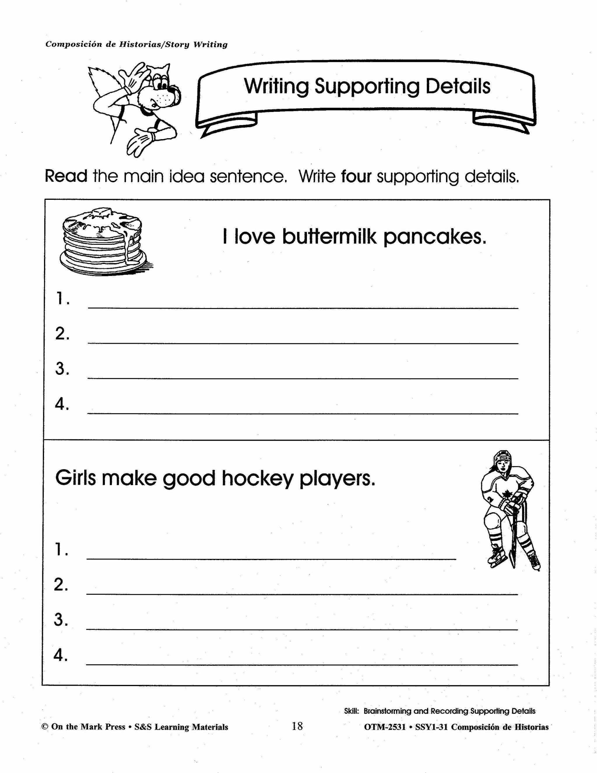 Composicion de Historias/Story Writing Gr. 1-3 A Spanish and English Workbook
