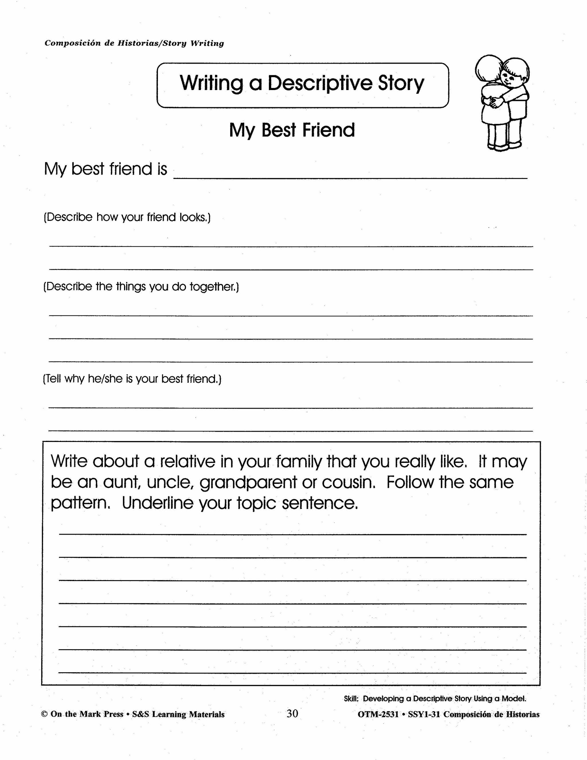 Composicion de Historias/Story Writing Gr. 1-3 A Spanish and English Workbook