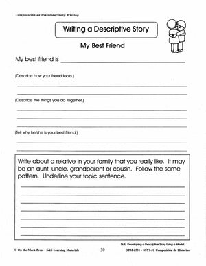 Composicion de Historias/Story Writing Gr. 1-3 A Spanish and English Workbook