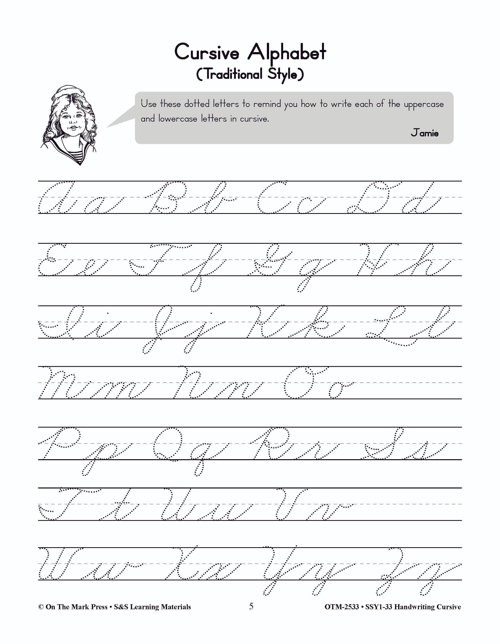 Handwriting Cursive -Traditional Style Gr. 1-3: Build Their Skills Workbook