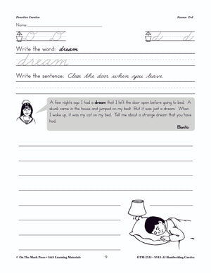Handwriting Cursive -Traditional Style Gr. 1-3: Build Their Skills Workbook