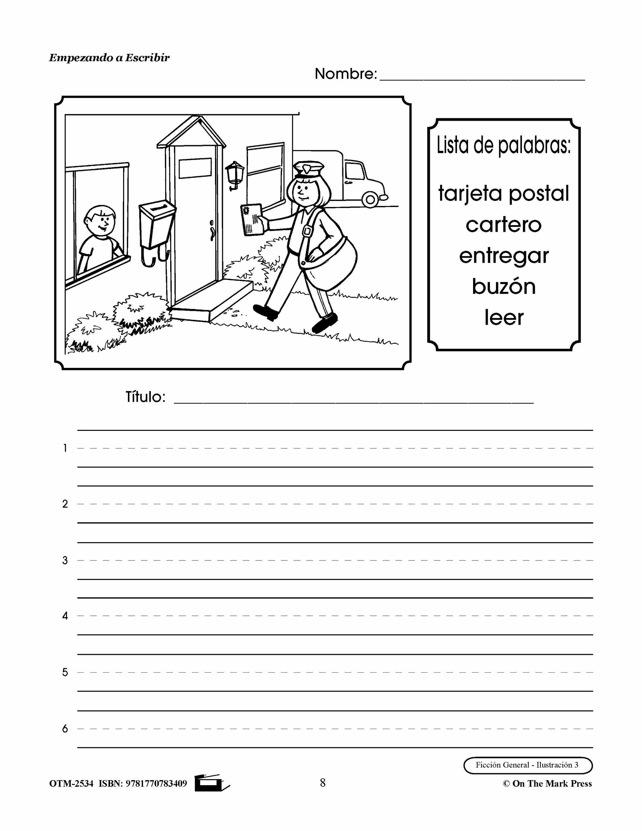 Empezando A Escribir Seire De Redaccion Creativa Spanish Story Starters Grades 1-3