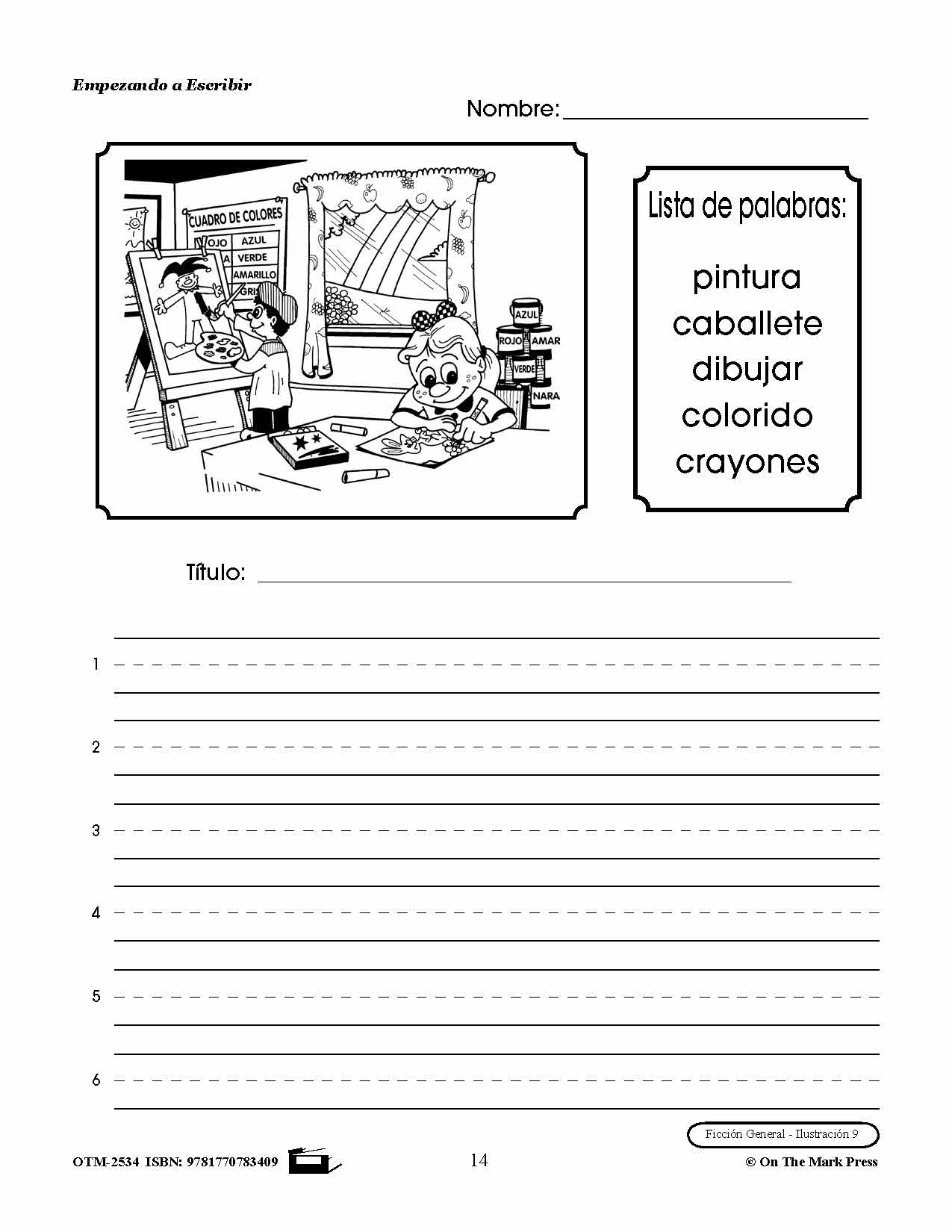 Empezando A Escribir Seire De Redaccion Creativa Spanish Story Starters Grades 1-3