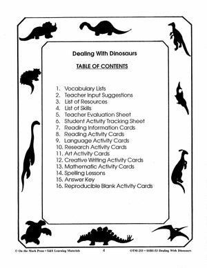 Dealing with Dinosaurs Grades 4-6