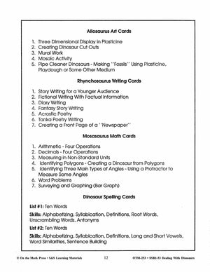 Dealing with Dinosaurs Grades 4-6