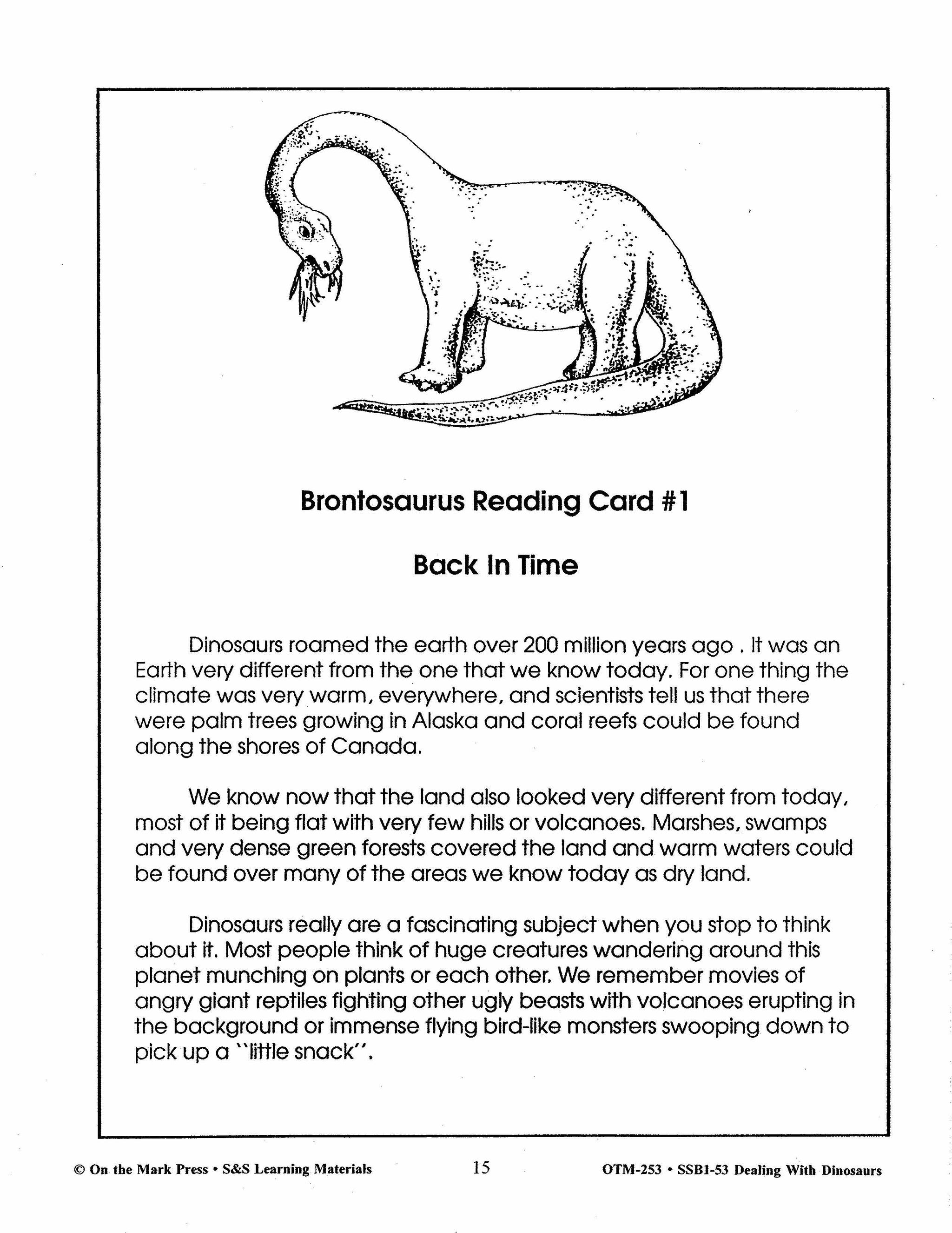 Dealing with Dinosaurs Grades 4-6