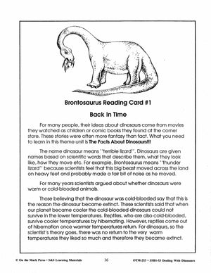 Dealing with Dinosaurs Grades 4-6