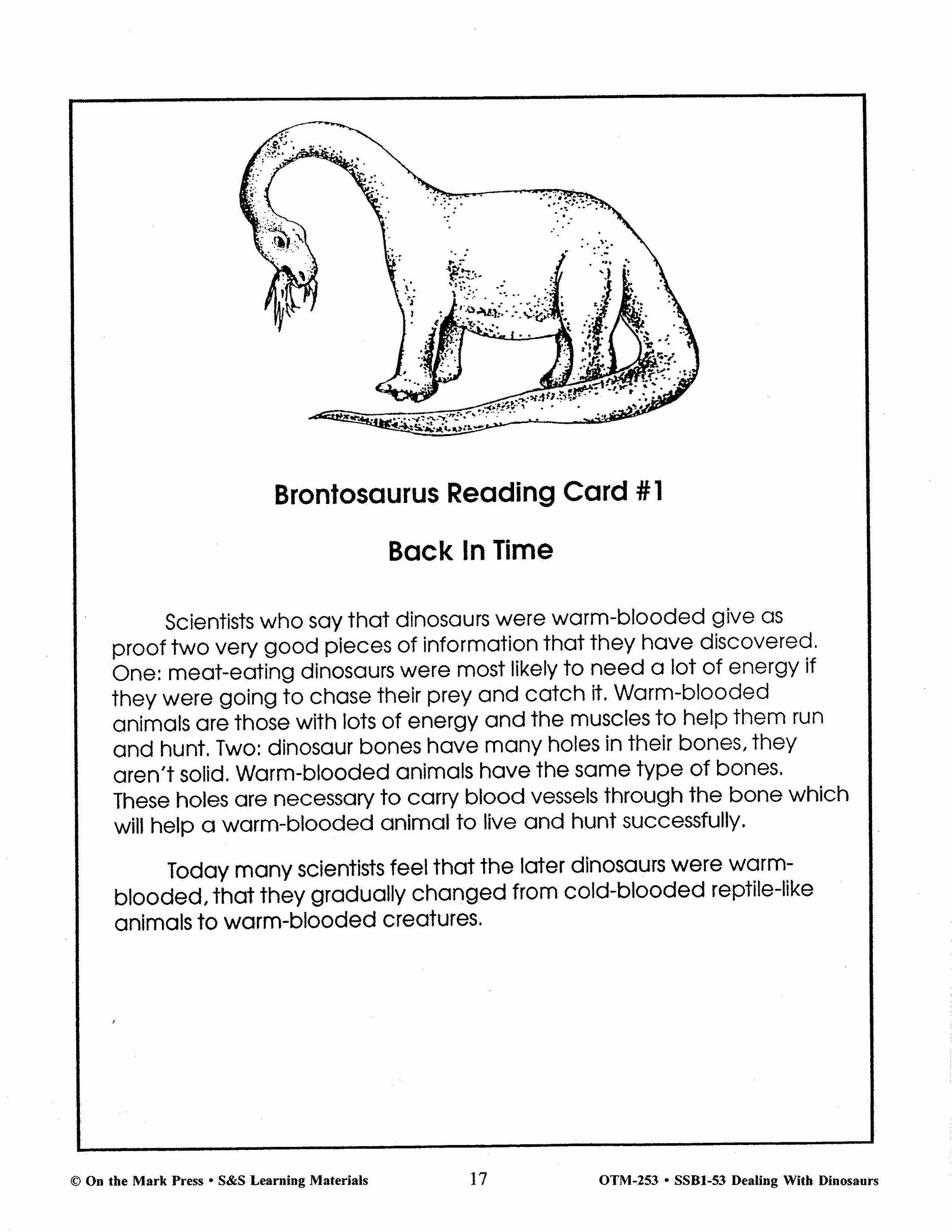 Dealing with Dinosaurs Grades 4-6