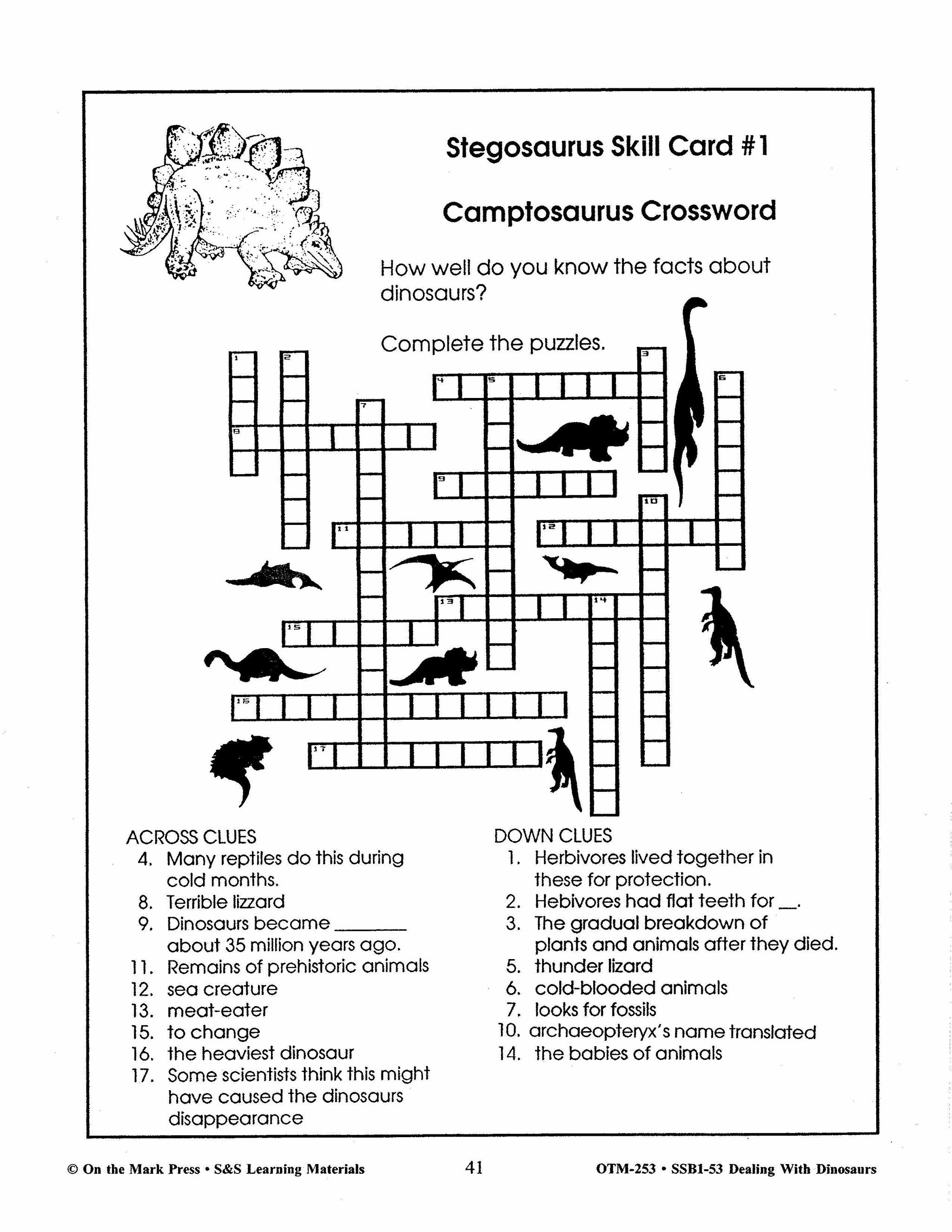 Dealing with Dinosaurs Grades 4-6