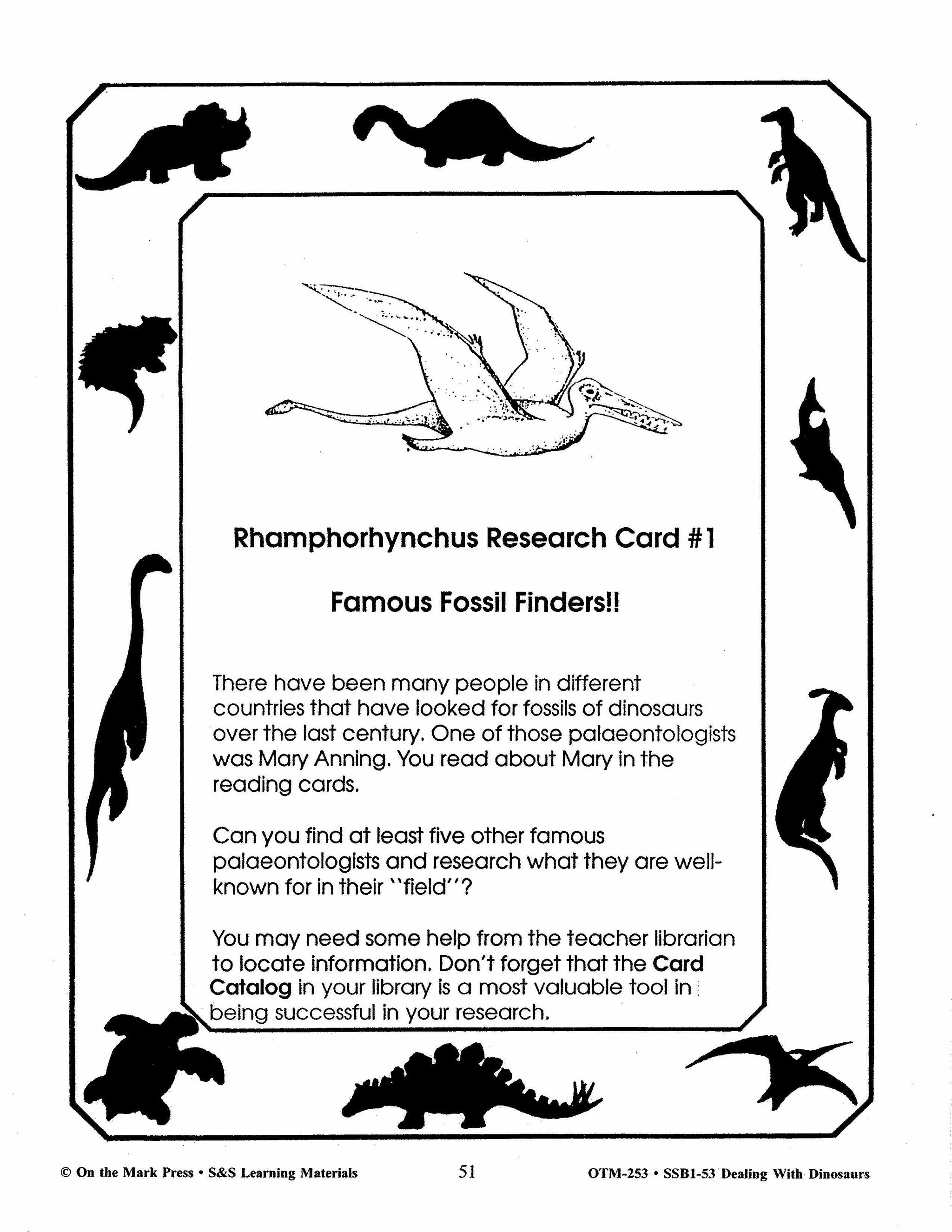 Dealing with Dinosaurs Grades 4-6